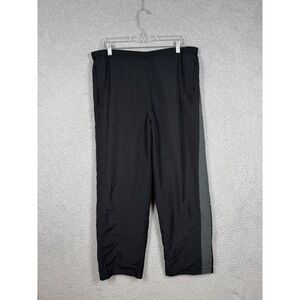 VTG Y2K Nike Silver Tag Baggy Track Pants Black Gray Size XL